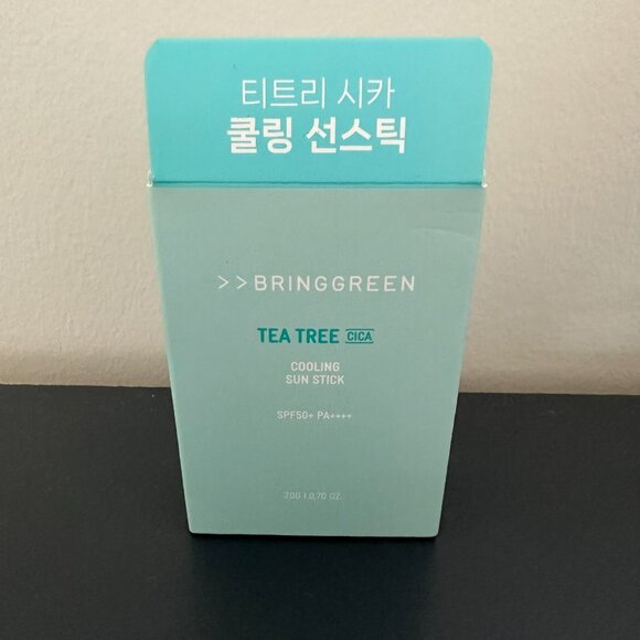 NEW 2 Olive Young BRINGGREEN Tea Tree Cica Fresh Sun Cream & Stick Korean Beauty - Picture 3 of 3